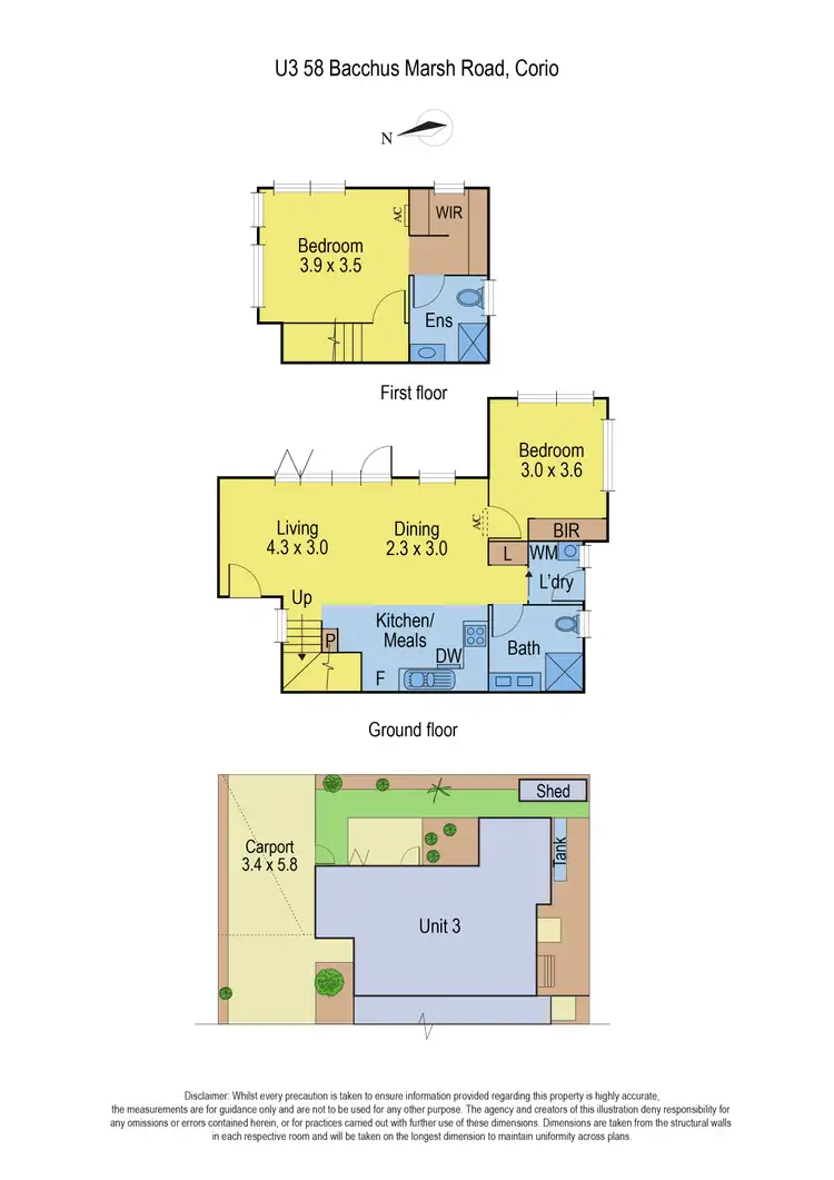 Floorplan of Homely unit listing, 3/58 Bacchus Marsh Road, Corio VIC 3214