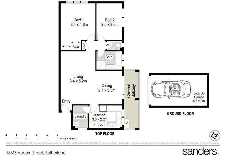 Floorplan of Homely apartment listing, 18/63-69 Auburn Street, Sutherland NSW 2232