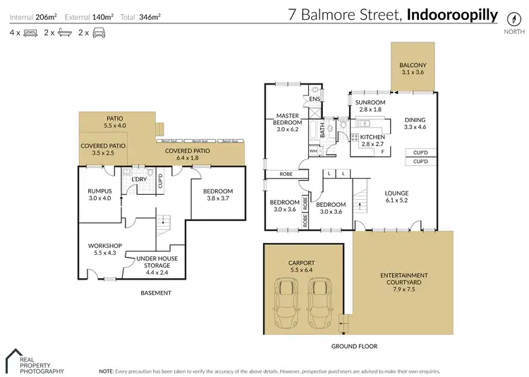 Floorplan of Homely house listing, 7 Balmore Street, Indooroopilly QLD 4068