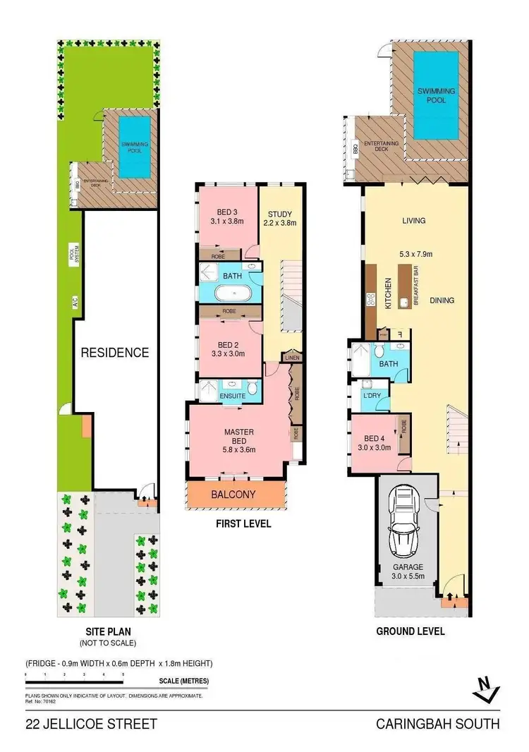 Floorplan of Homely semi-detached listing, 22b Jellicoe Street, Caringbah South NSW 2229