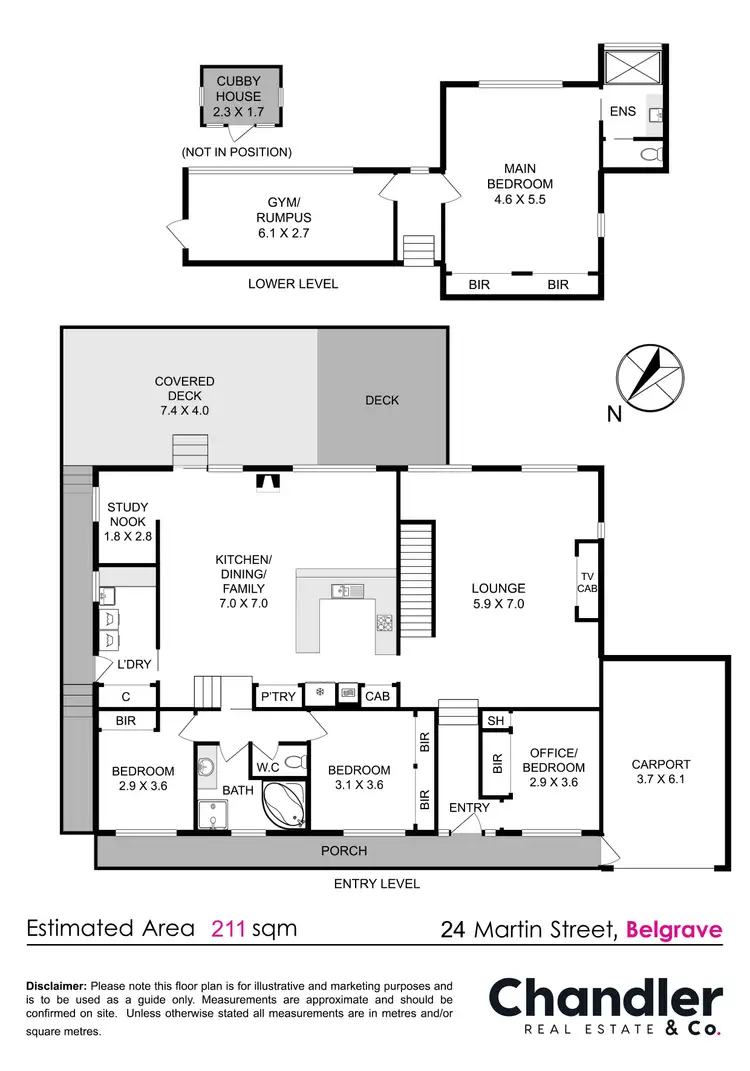 Floorplan of Homely house listing, 24 Martin Street, Belgrave VIC 3160