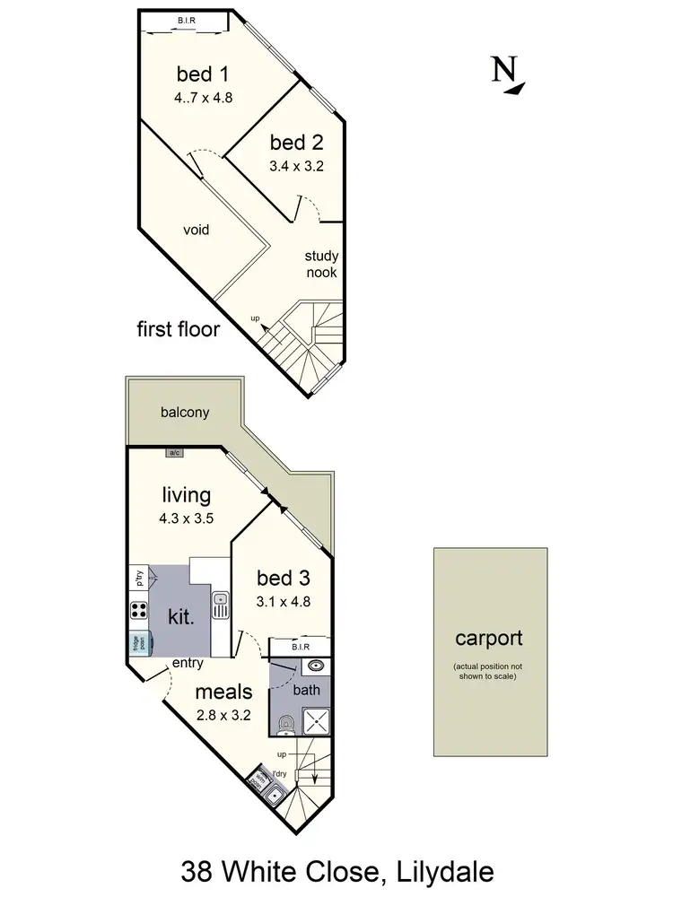 Floorplan of Homely unit listing, 38 White Close, Lilydale VIC 3140