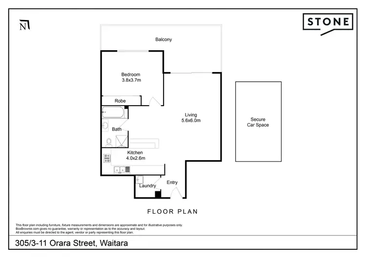 Floorplan of Homely apartment listing, 305/3-11 Orara Street, Waitara NSW 2077