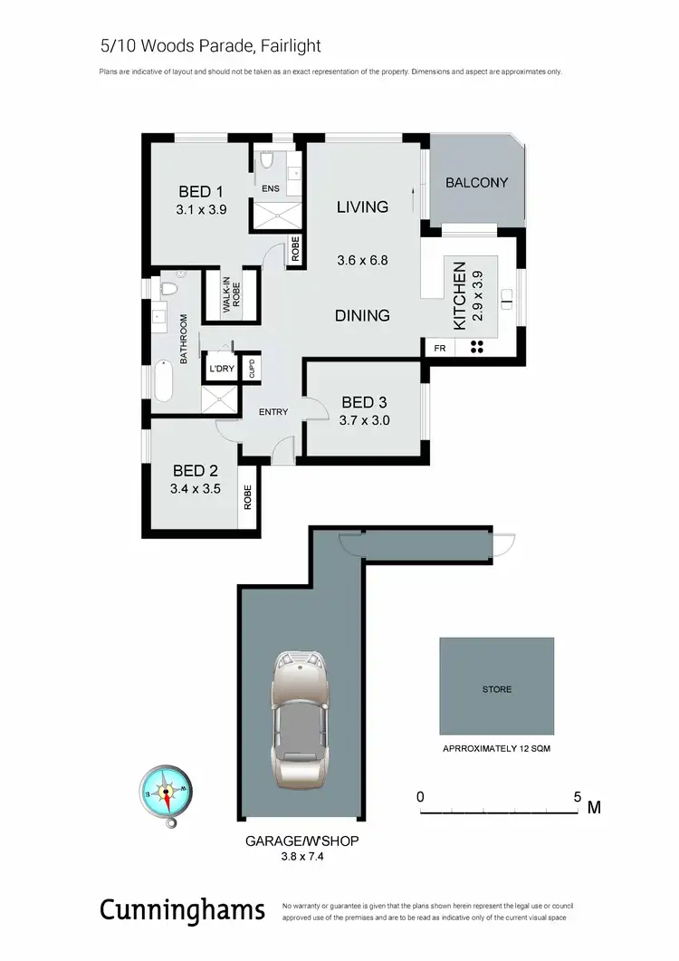 Floorplan of Homely apartment listing, 5/10 Woods Parade, Fairlight NSW 2094
