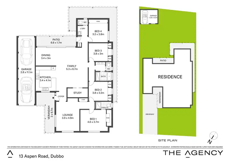 Floorplan of Homely house listing, 13 Aspen Road, Dubbo NSW 2830