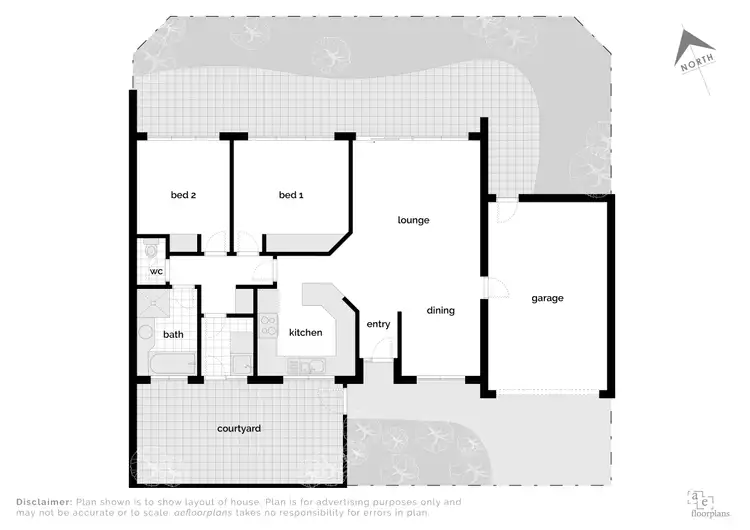 Floorplan of Homely townhouse listing, 13/50 Embling Street, Wanniassa ACT 2903