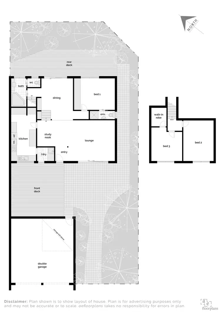 Floorplan of Homely townhouse listing, 46 Bourne Street, Cook ACT 2614