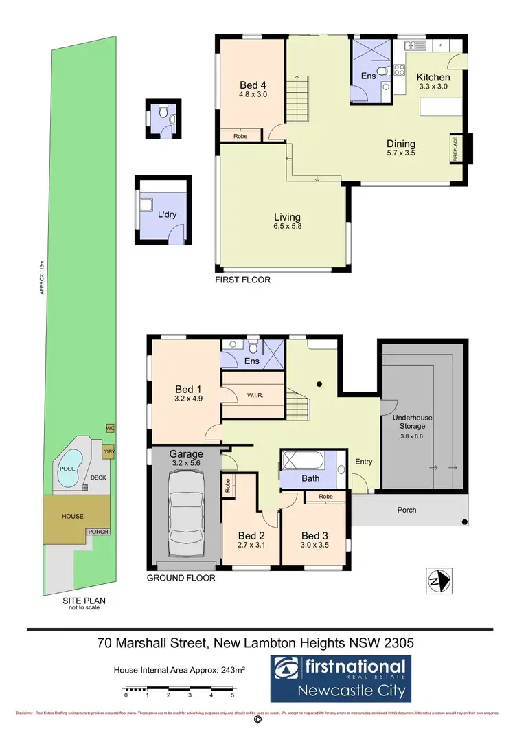 Floorplan of Homely house listing, 70 Marshall Street, New Lambton Heights NSW 2305