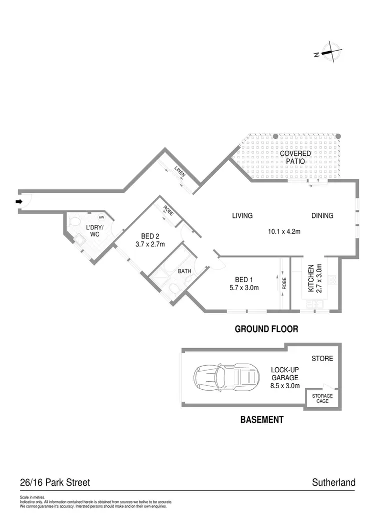 Floorplan of Homely apartment listing, 26/16 Park Street, Sutherland NSW 2232