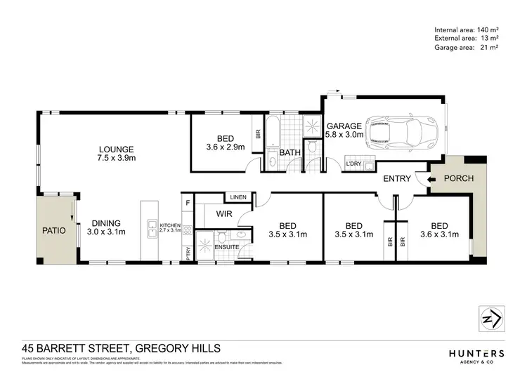 Floorplan of Homely house listing, 45 Barrett Street, Gregory Hills NSW 2557