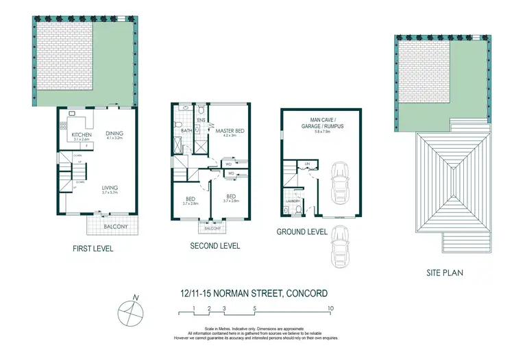 Floorplan of Homely townhouse listing, 12/11-15 Norman Street, Concord NSW 2137