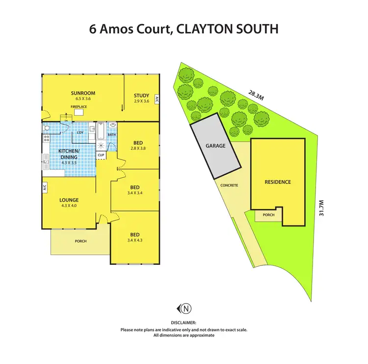 Floorplan of Homely house listing, 6 Amos Court, Clayton South VIC 3169