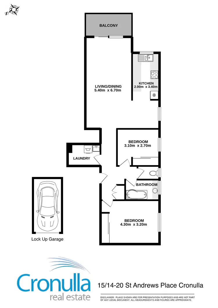 Floorplan of Homely apartment listing, 15/14-20 St Andrews Place, Cronulla NSW 2230