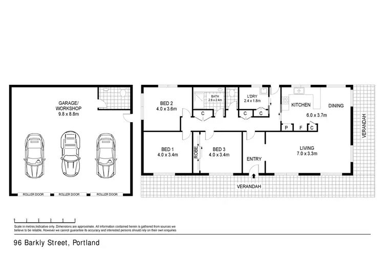 Floorplan of Homely house listing, 96 Barkly Street, Portland VIC 3305