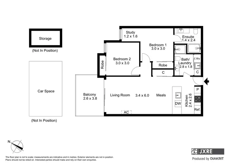 Floorplan of Homely apartment listing, B317/60 Autumn Terrace, Clayton South VIC 3169