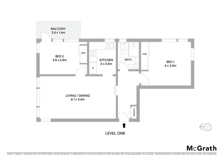 Floorplan of Homely apartment listing, 10/676 Rocky Point Road, Sans Souci NSW 2219