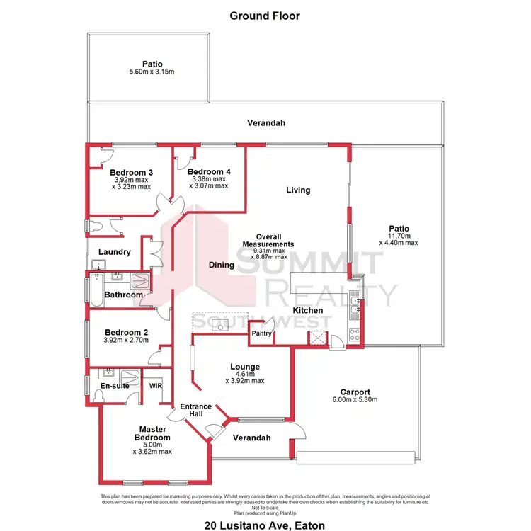 Floorplan of Homely house listing, 20 Lusitano Avenue, Eaton WA 6232