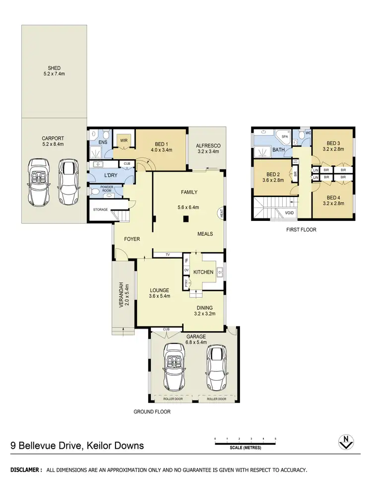 Floorplan of Homely house listing, 9 Bellevue Drive, Keilor Downs VIC 3038