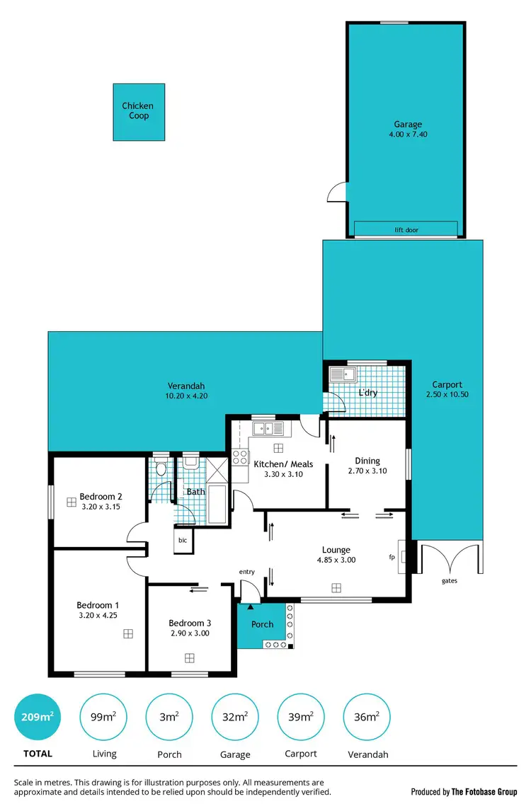 Floorplan of Homely house listing, 43 Celtic Avenue, Clovelly Park SA 5042