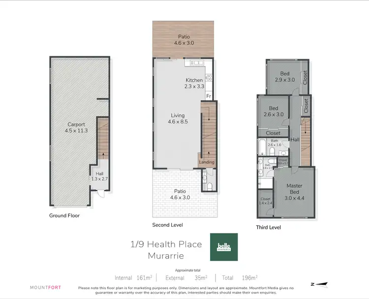 Floorplan of Homely unit listing, 1/9 Health Place, Murarrie QLD 4172