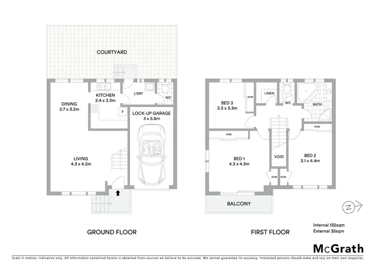 Floorplan of Homely townhouse listing, 2/130 Stella Street, Toowoon Bay NSW 2261