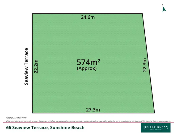 Floorplan of Homely land listing, 66 Seaview Terrace, Sunshine Beach QLD 4567
