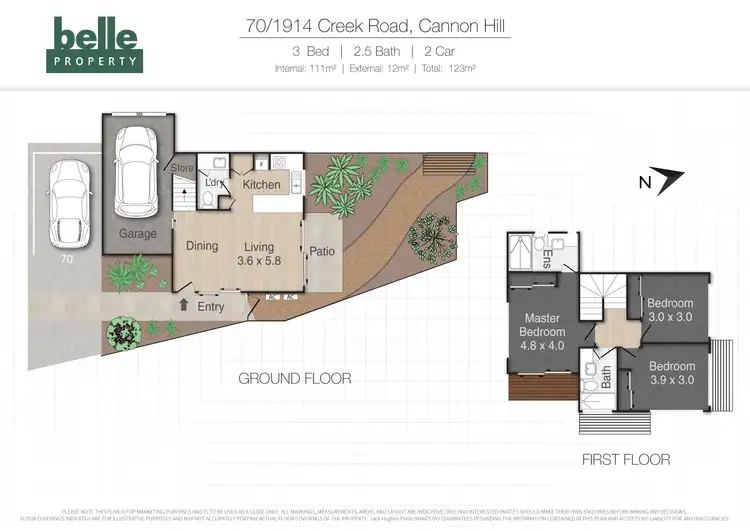 Floorplan of Homely townhouse listing, 70/1914 Creek Road, Cannon Hill QLD 4170
