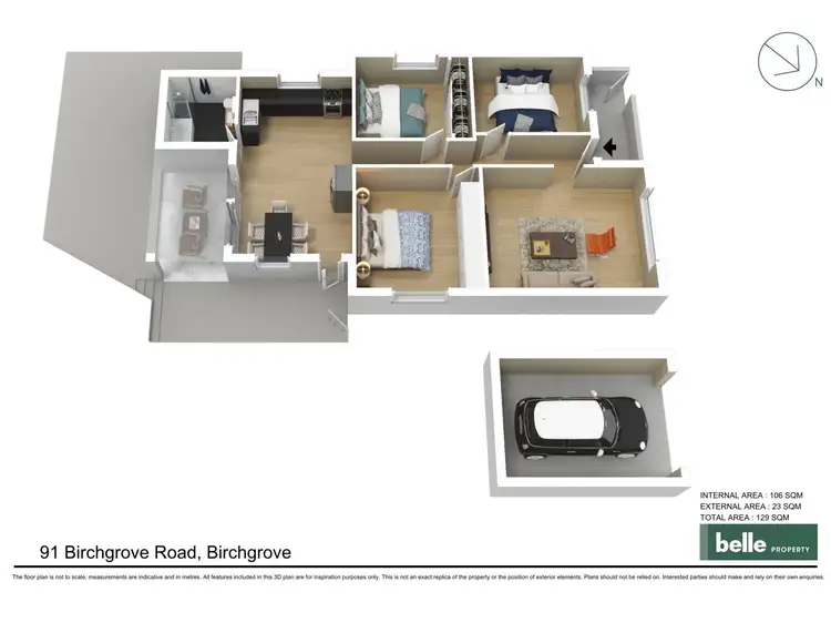 Floorplan of Homely house listing, 91 Birchgrove Road, Birchgrove NSW 2041