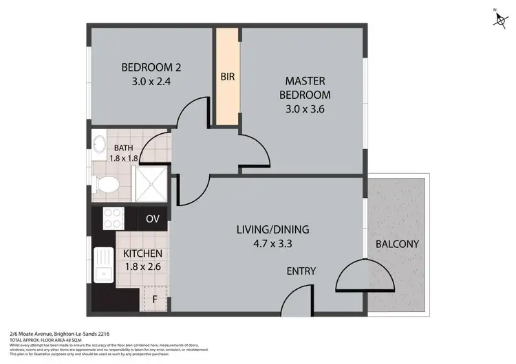 Floorplan of Homely apartment listing, 2/6 Moate Avenue, Brighton-Le-Sands NSW 2216