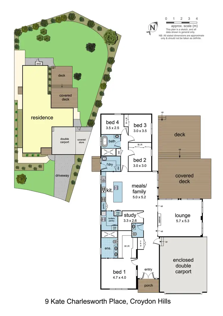 Floorplan of Homely house listing, 9 Kate Charlesworth Place, Croydon Hills VIC 3136