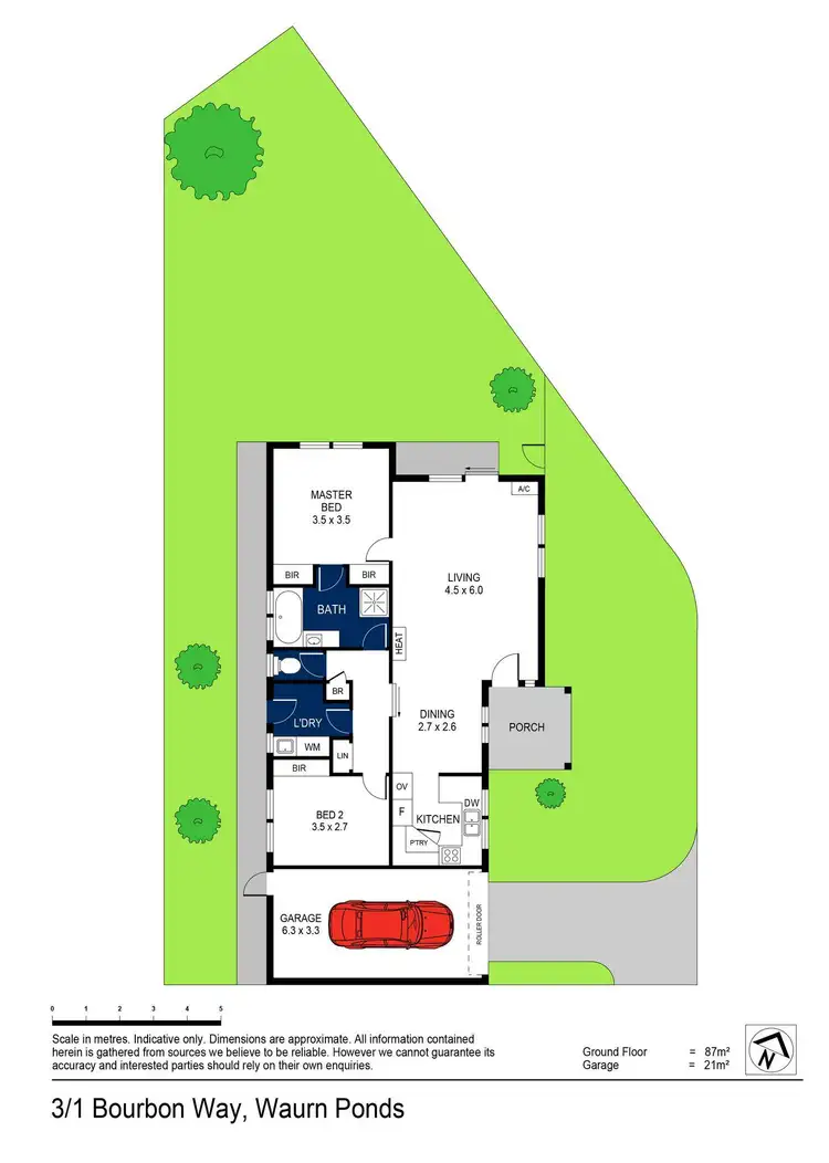 Floorplan of Homely unit listing, 3/1 Bourbon Way, Waurn Ponds VIC 3216