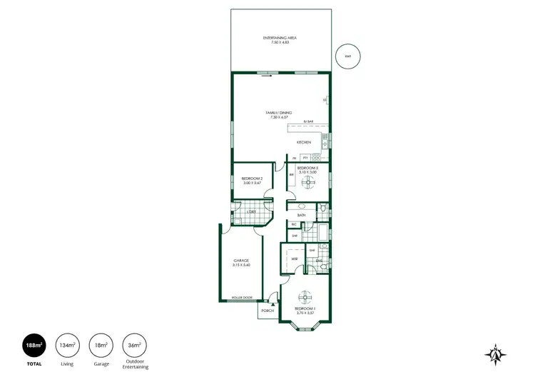Floorplan of Homely house listing, 31 Megan Circuit, Nairne SA 5252