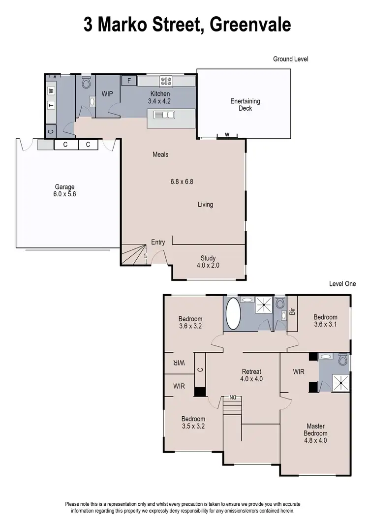 Floorplan of Homely house listing, 3 Marko Street, Greenvale VIC 3059