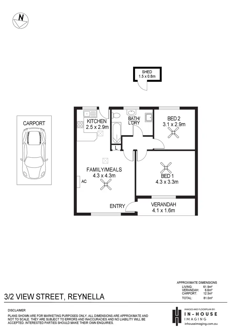 Floorplan of Homely unit listing, 3/2 View Street, Reynella SA 5161