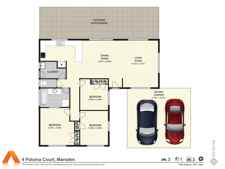 Floorplan of Homely house listing, 4 Paluma Court, Marsden QLD 4132