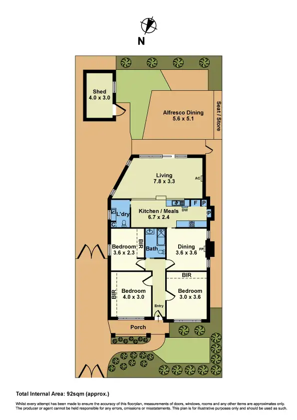 Floorplan of Homely house listing, 45 Hansen Street, West Footscray VIC 3012