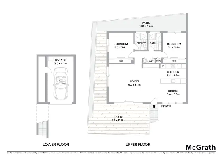 Floorplan of Homely apartment listing, 2/849 Pemberton Street, West Albury NSW 2640