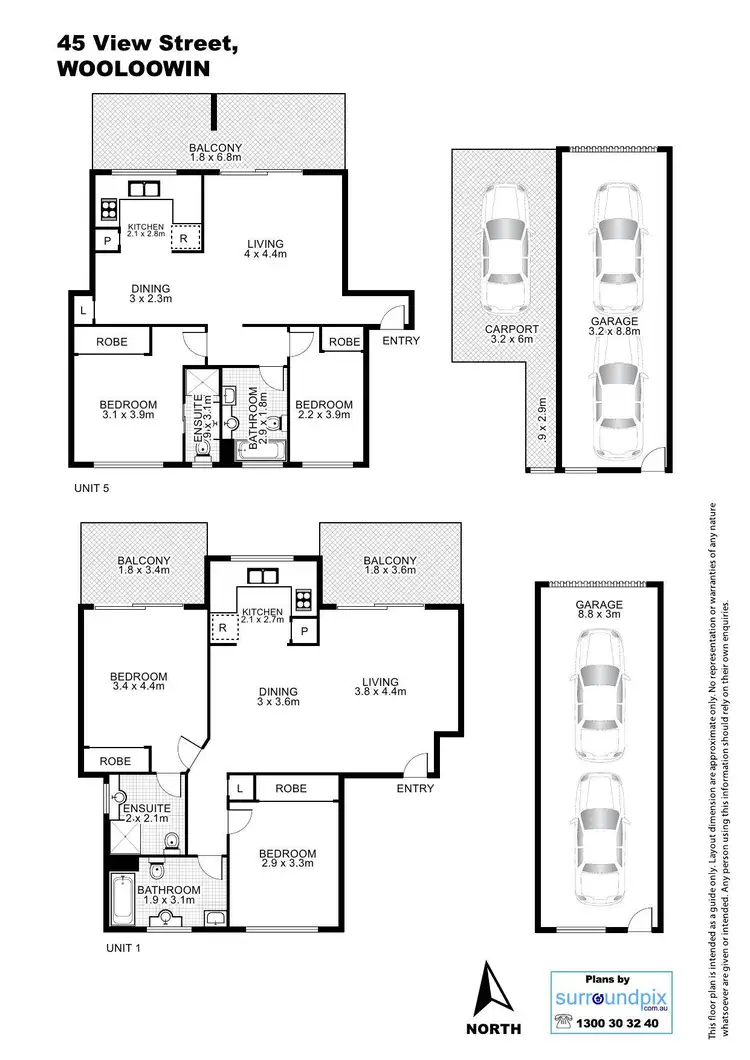 Floorplan of Homely unit listing, 3/45 View Street, Wooloowin QLD 4030