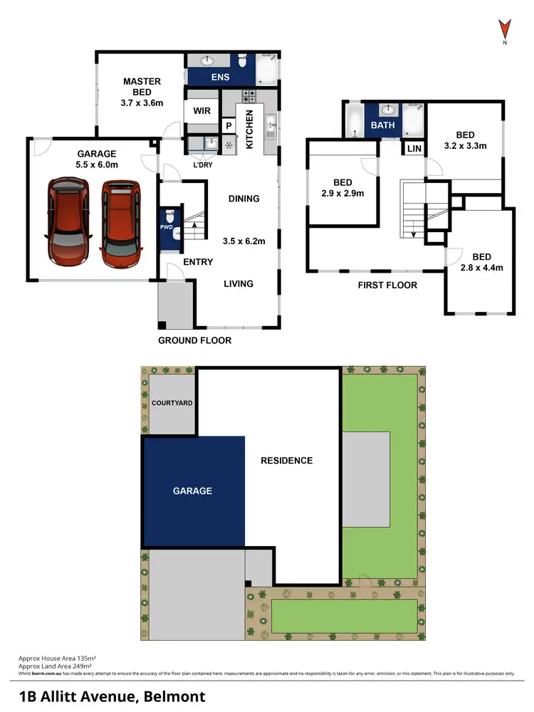 Floorplan of Homely townhouse listing, 1B Allitt Avenue, Belmont VIC 3216
