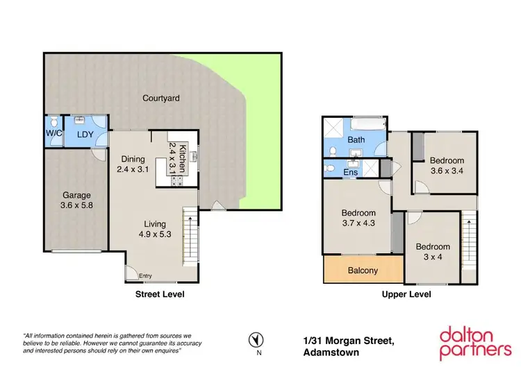 Floorplan of Homely townhouse listing, 1/31 Morgan Street, Adamstown NSW 2289