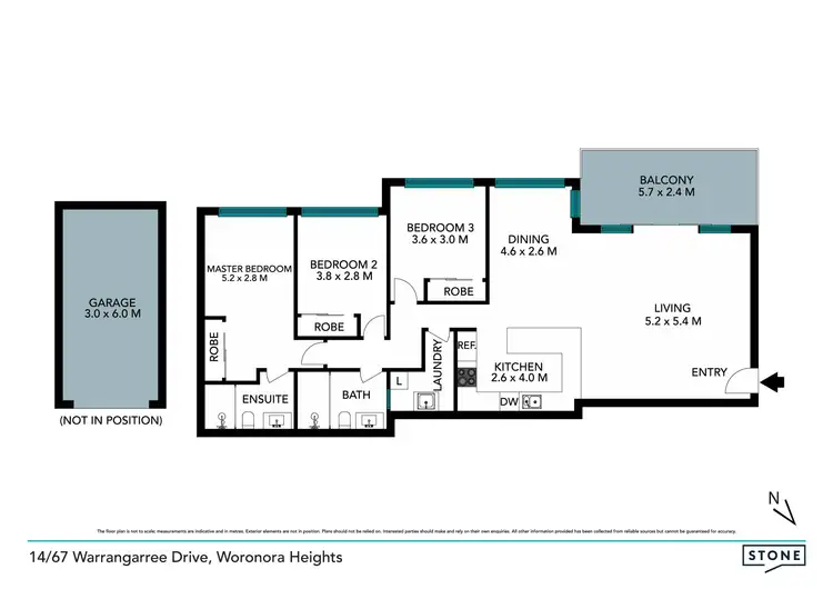 Floorplan of Homely unit listing, 14/67 Warrangarree Drive, Woronora Heights NSW 2233