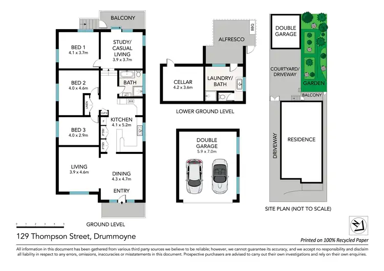 Floorplan of Homely house listing, 129 Thompson Street, Drummoyne NSW 2047