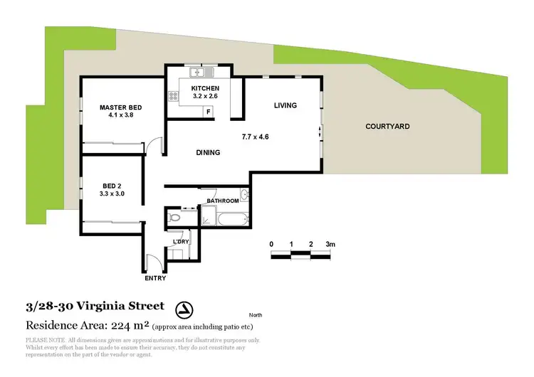 Floorplan of Homely apartment listing, 3/28-30 Virginia Street, North Wollongong NSW 2500