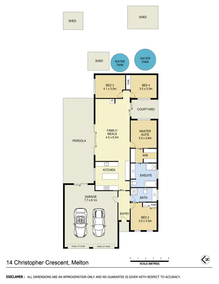 Floorplan of Homely house listing, 14 Christopher Crescent, Melton VIC 3337