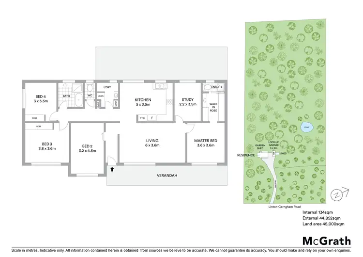Floorplan of Homely house listing, 55 Linton-Carngham Road, Linton VIC 3360