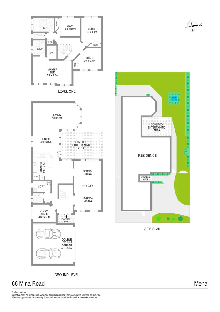 Floorplan of Homely house listing, 66 Mina Road, Menai NSW 2234
