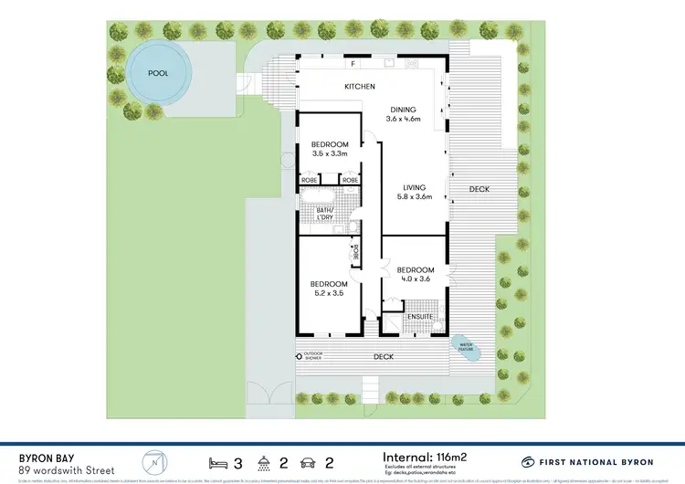 Floorplan of Homely house listing, 89 Wordsworth Street, Byron Bay NSW 2481
