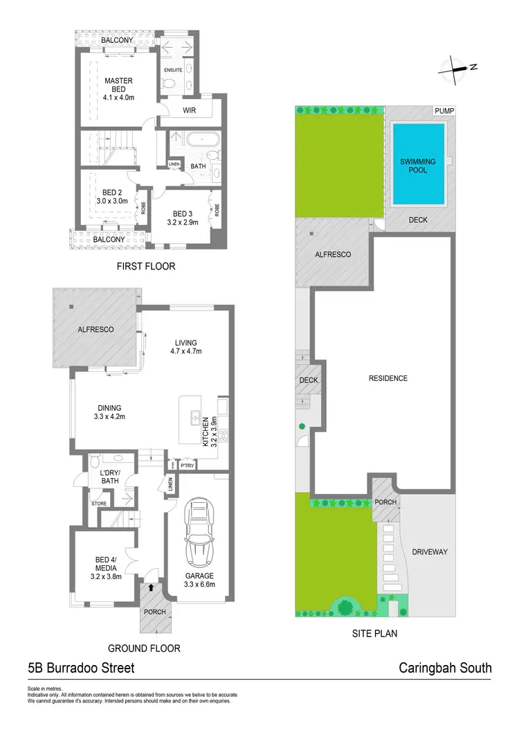 Floorplan of Homely semi-detached listing, 5b Burradoo Street, Caringbah South NSW 2229
