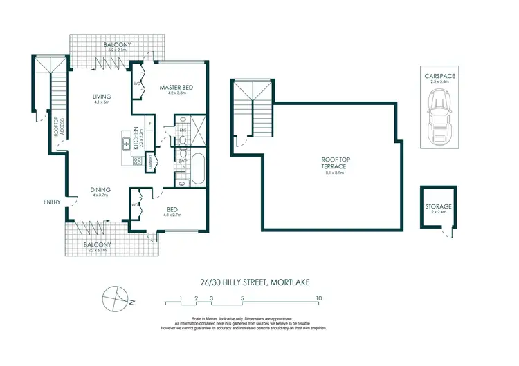 Floorplan of Homely apartment listing, 26/30 Hilly Street, Mortlake NSW 2137