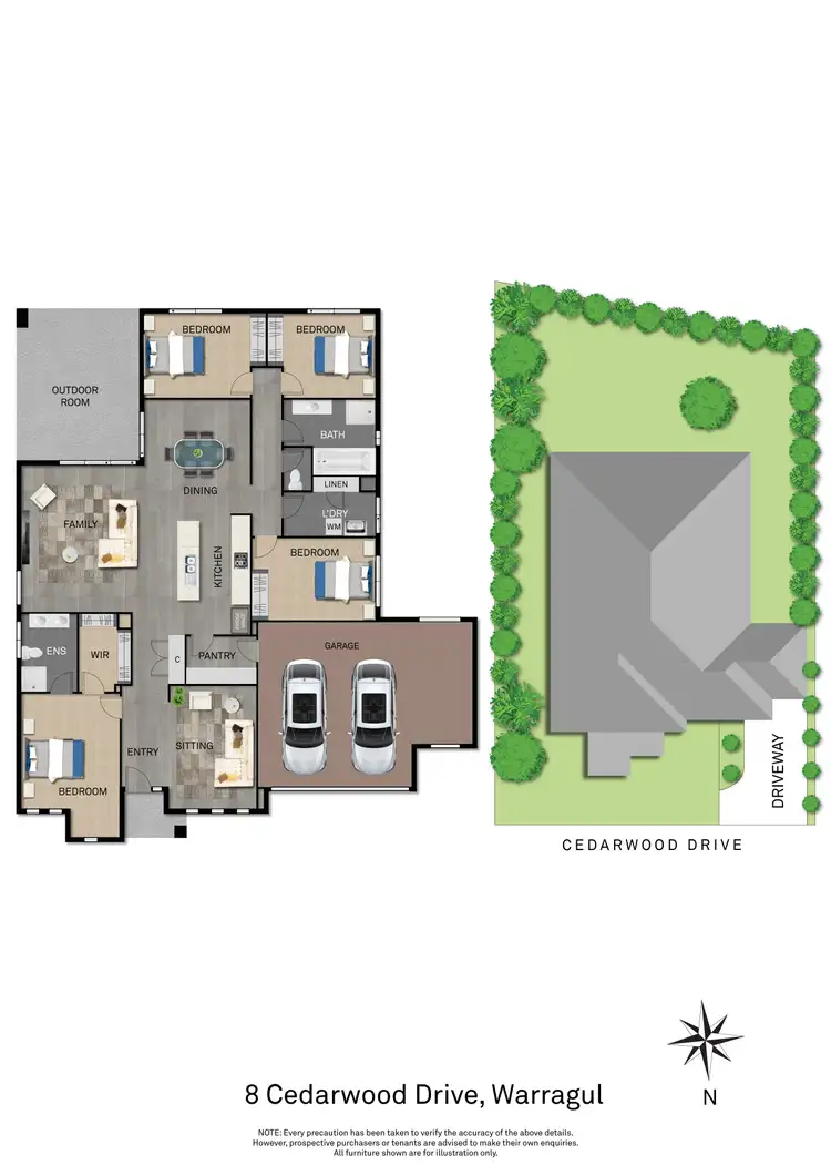 Floorplan of Homely house listing, 8 Cedarwood Drive, Warragul VIC 3820